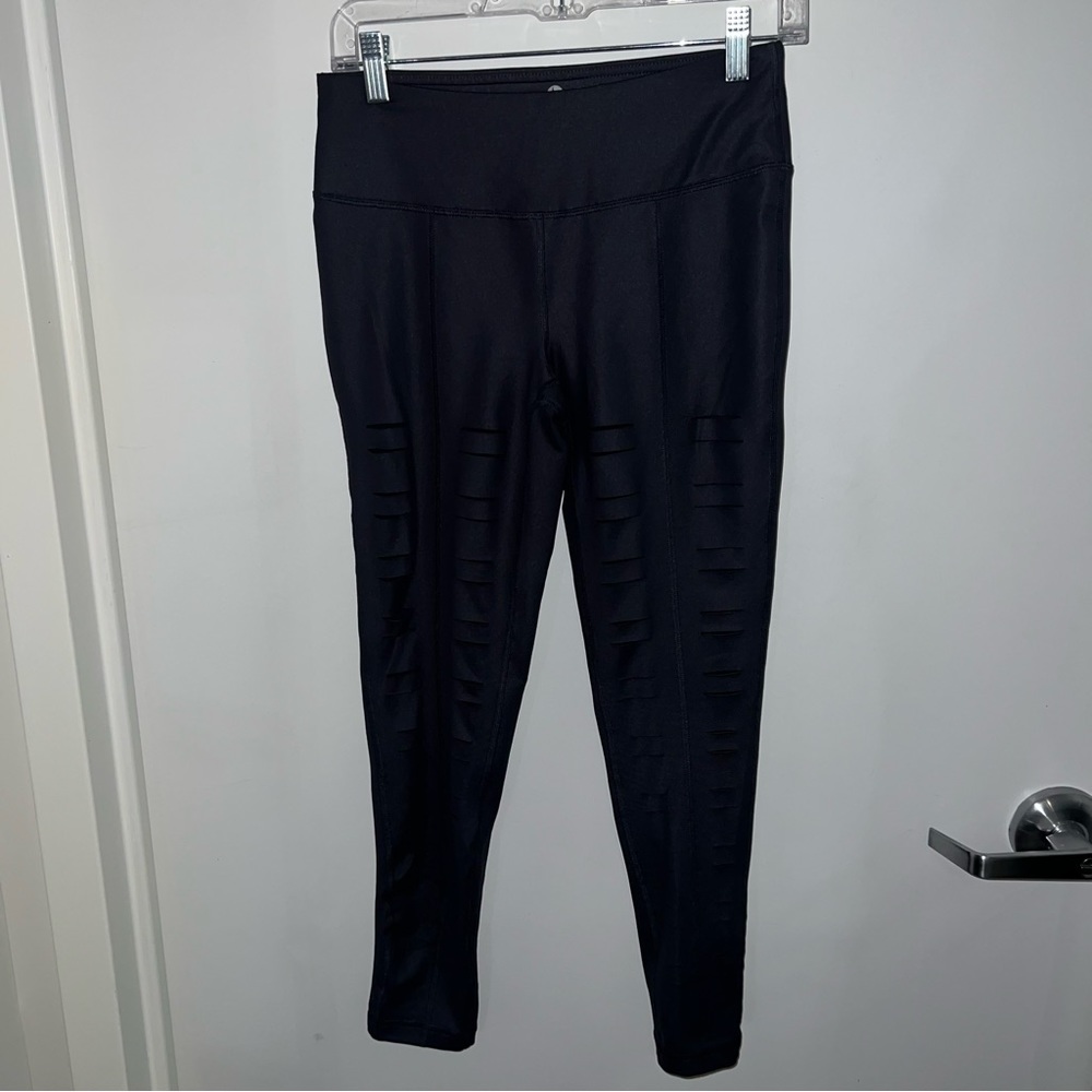 90 Degree By Reflex Cutout Workout Leggings Gray